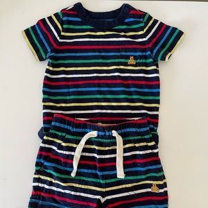 Two pieces baby boy onesie and short